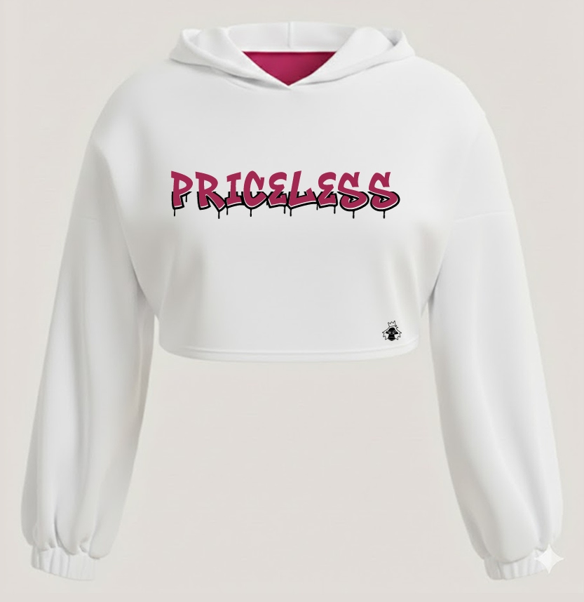 Priceless Women’s Crop Hoodie | Premium Feminine Streetwear